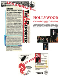 Coupures de presse Hollywood